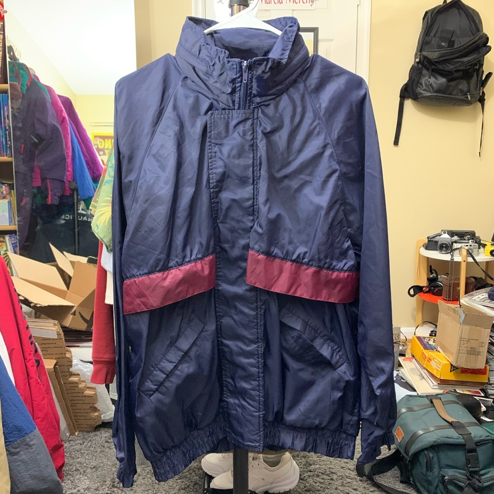 Vintage long jacket/ windbreaker